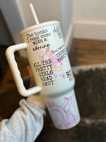 Pink Smut Vibes Sublimation Tumbler