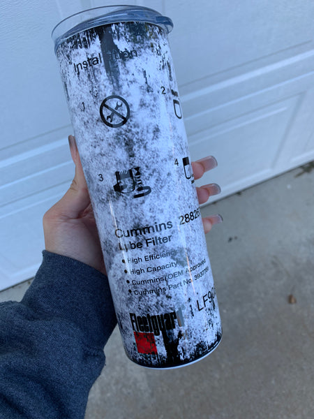 Cummins Filter 20oz Sublimation Tumbler