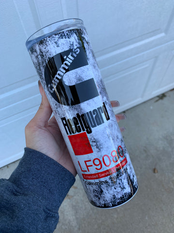 Cummins Filter 20oz Sublimation Tumbler