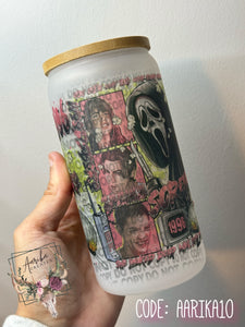 Scream Mash Up Glass Can Tumbler