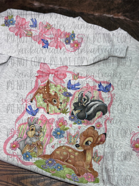 Coquette Deer Crewneck