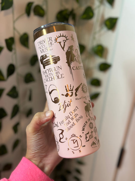 SPN Inspired Engraved Tumbler