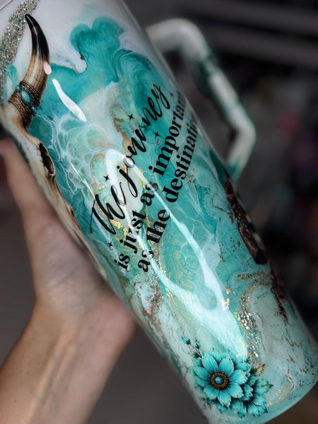 Teal Marble 40oz Era Brumate Tumbler *needs 1 coat* (Copy)