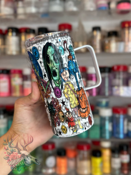 Coraline 15oz Handle Sublimation Tumbler