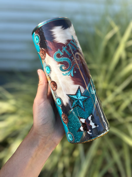 Stay Wild Mixed Media 24oz Tumbler RTS