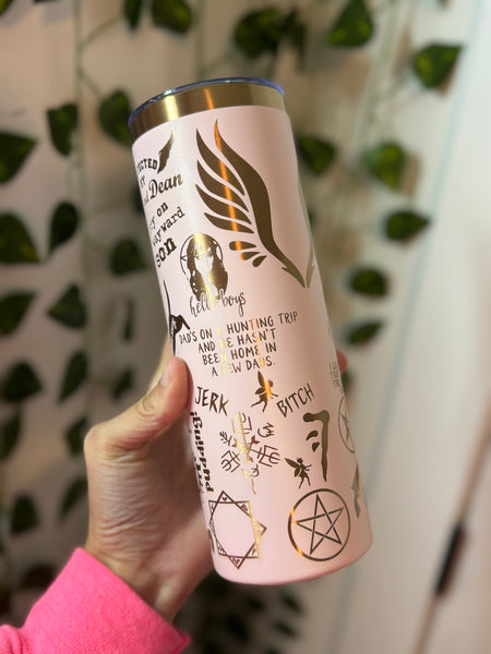 SPN Inspired Engraved Tumbler