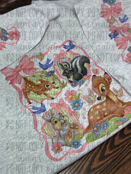 Coquette Deer Crewneck