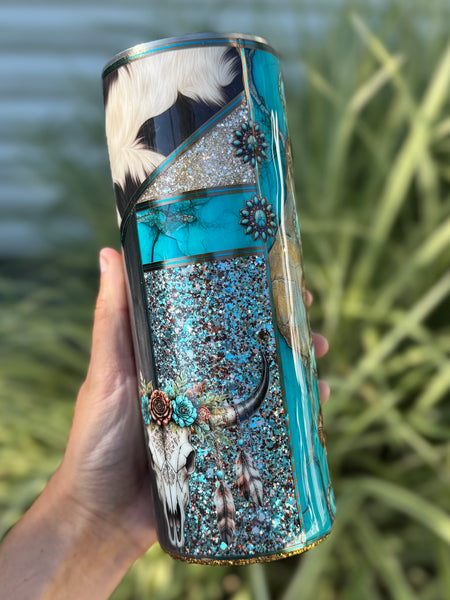 Stay Wild Mixed Media 24oz Tumbler RTS