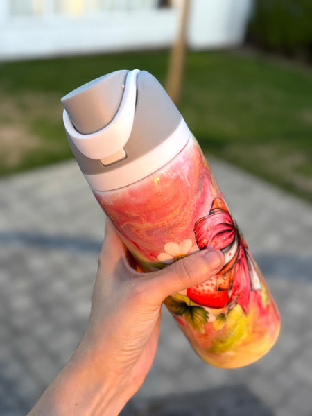 Strawberry Swirl 24oz Tumbler RTS