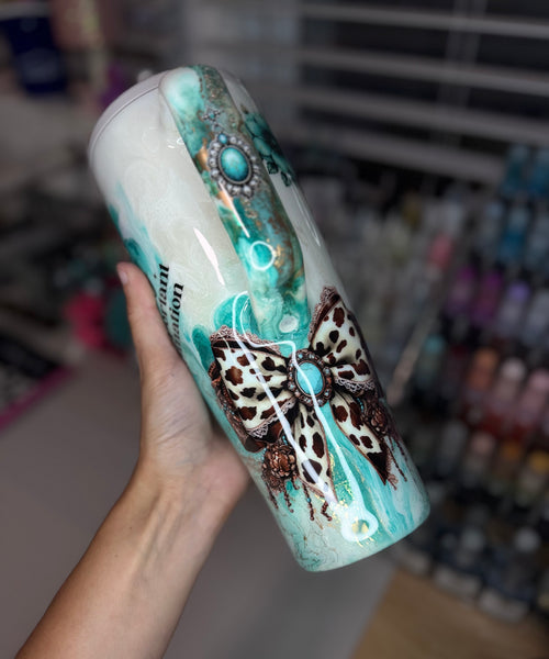 Teal Marble 40oz Era Brumate Tumbler *needs 1 coat* (Copy)