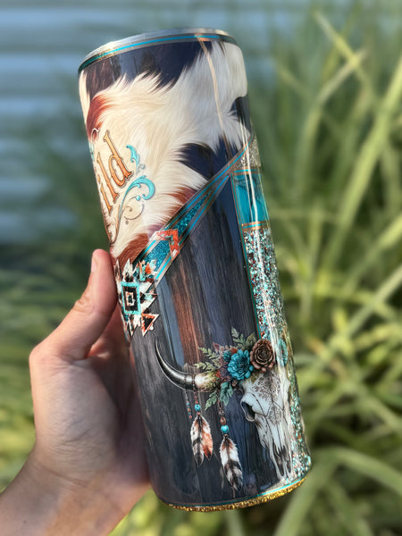 Stay Wild Mixed Media 24oz Tumbler RTS