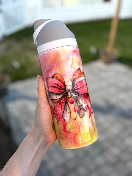 Strawberry Swirl 24oz Tumbler RTS