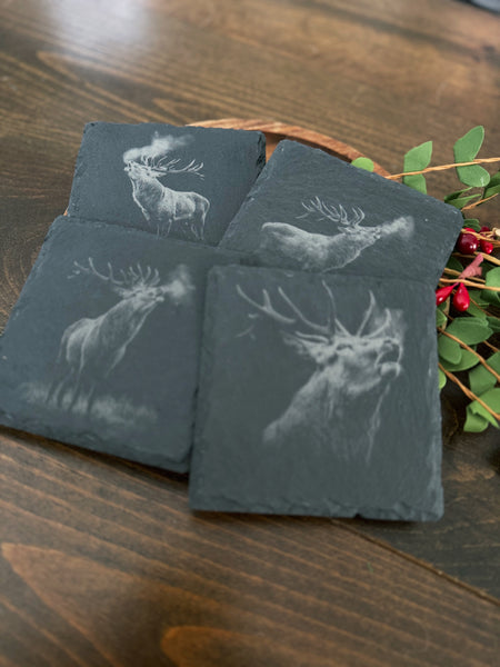 Elk Slate Coasters
