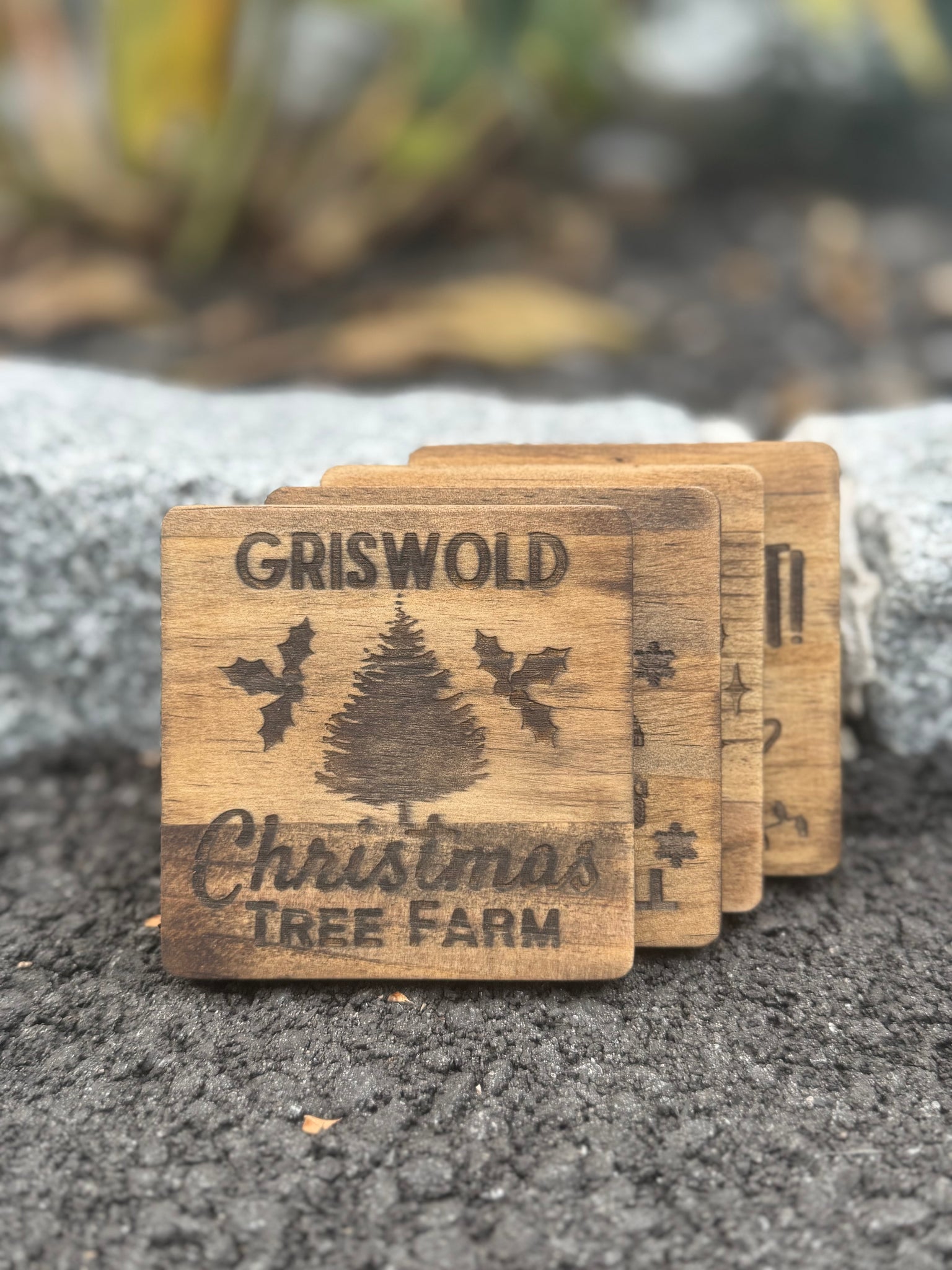 Christmas Movie Wood Coasters