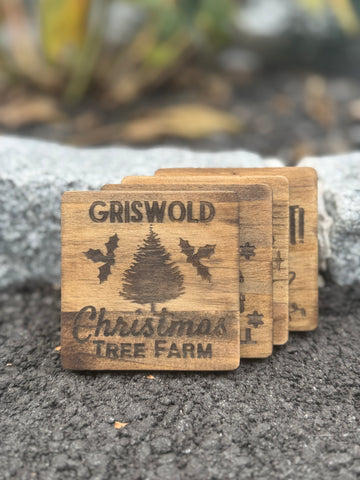 Christmas Movie Wood Coasters