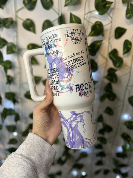 Purple Smut Vibes Sublimation Tumbler