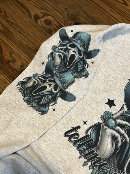 Turquoise Ghost Crewneck