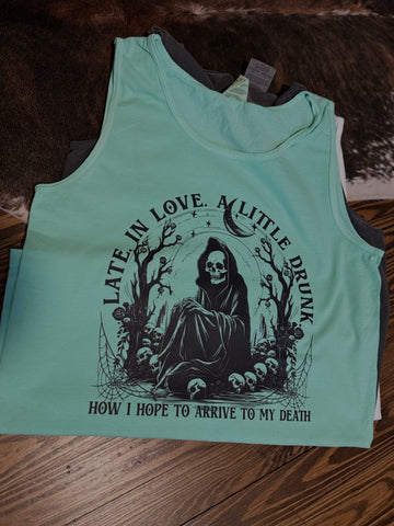 Late in Love Tank Top