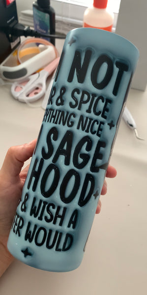 Sage and Hood Sublimation Tumbler