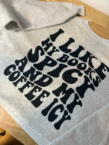 Spicy Books and Icy Coffee T-Shirt