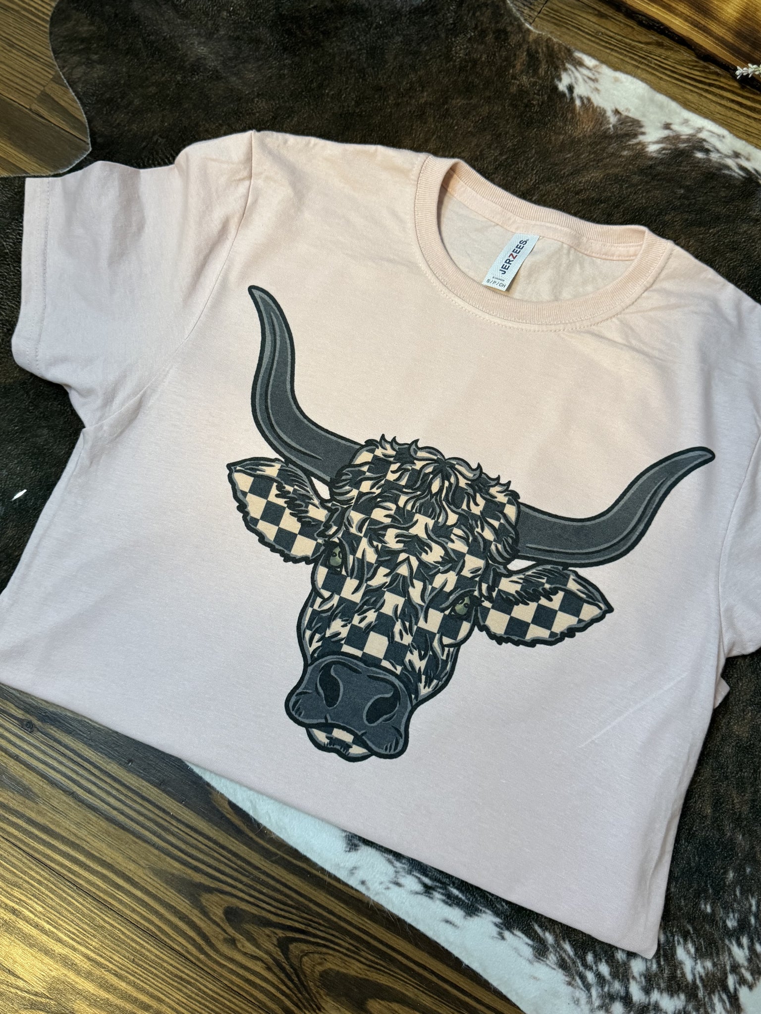 Checkered Bull T-Shirt