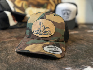 Just Ducks Leather Patch SnapBack