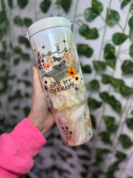 Book are my Therapy Tumbler RTS