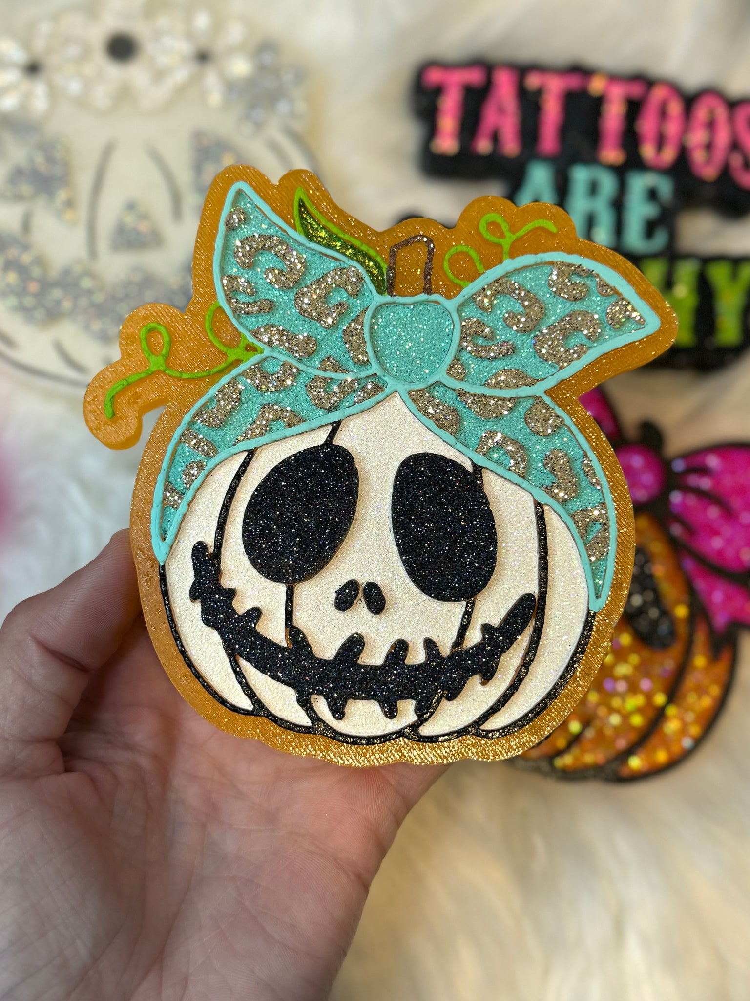 Skellington Pumpkin Freshie