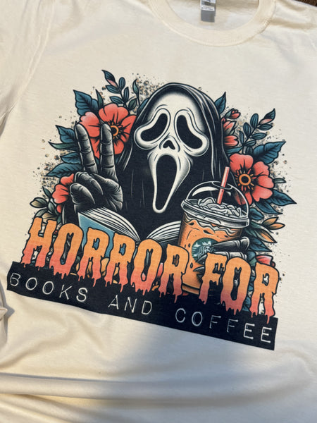 Horror for Books and Coffee Ghosty T-Shirt