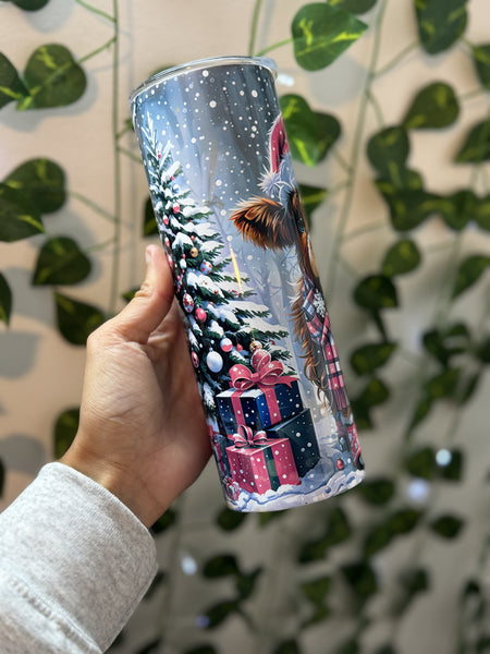 Christmas Cow Sublimation Tumbler