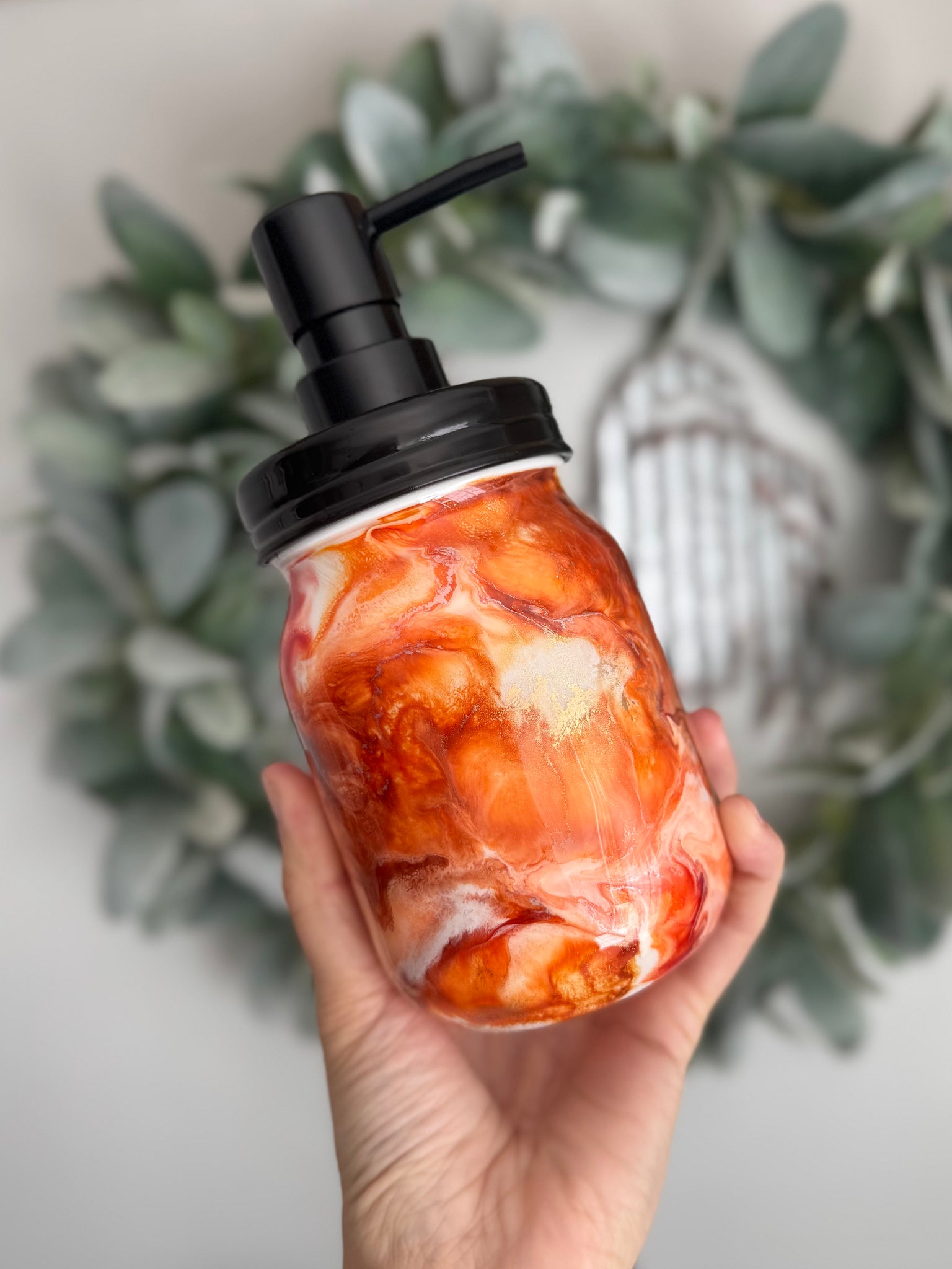 Fall Ink Swirl Soap Dispenser RTS