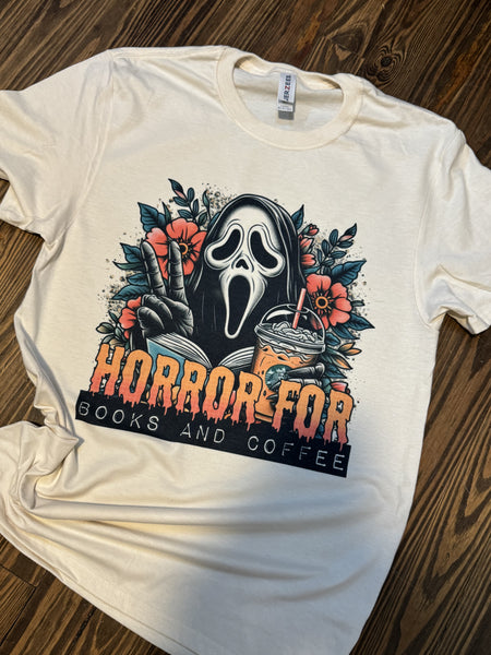 Horror for Books and Coffee Ghosty T-Shirt