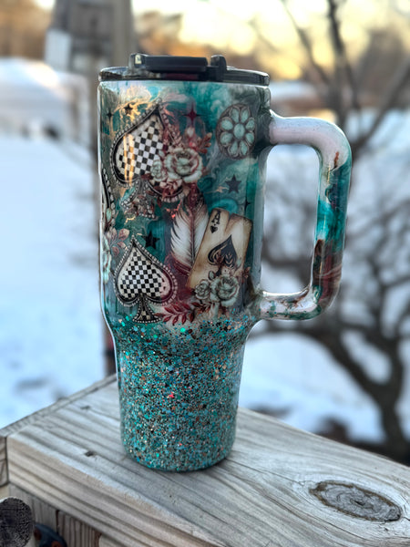 Rustic Spade 40oz Tumbler RTS