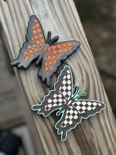 Checkered Butterfly Freshie