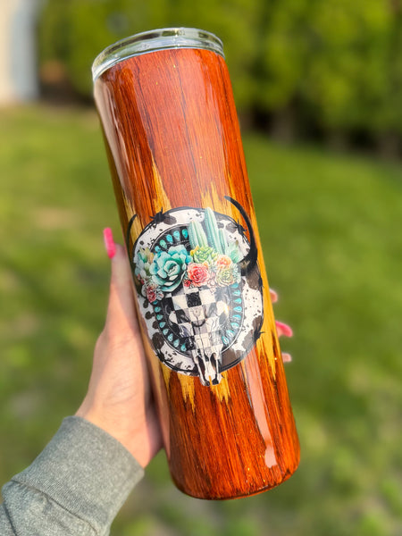 Double Wood Grain Western Tumbler RTS