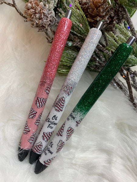 Christmas tree cakes Glitter Pen