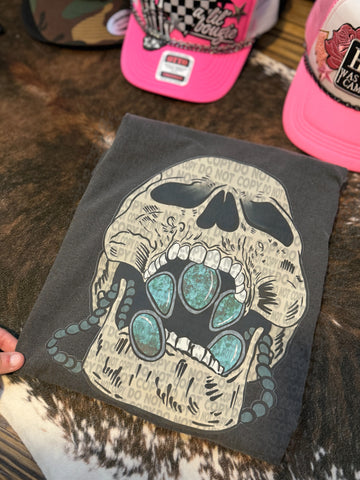 Turquoise Skelly T-Shirt