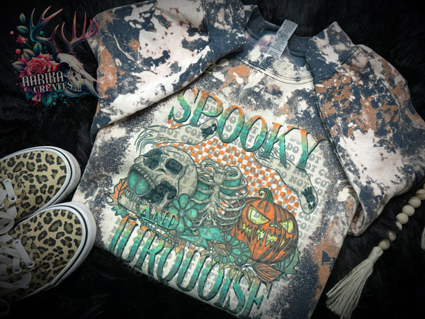 Spooky Turquoise Crewneck