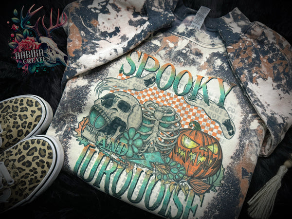 Spooky Turquoise Crewneck