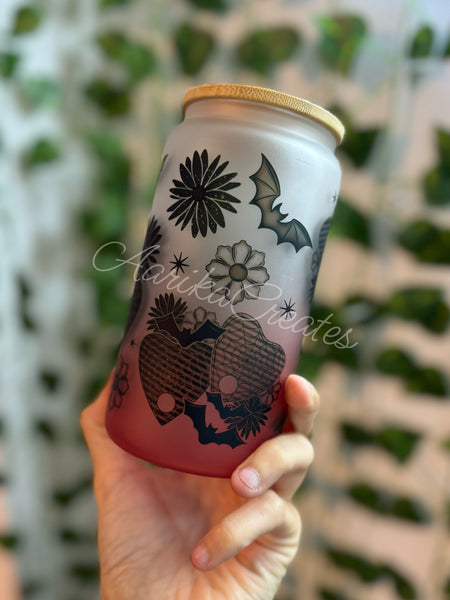 Spooky Bitch Glass Can Tumbler