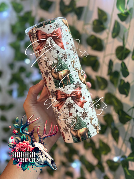 Santa & Deer Sublimation Tumbler