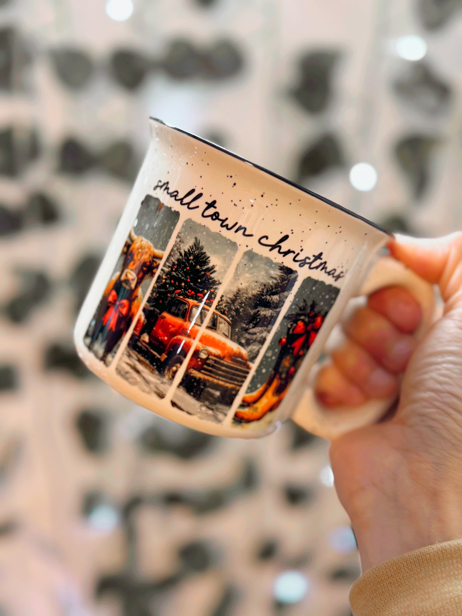 Small Town Christmas Camp Ceramic Mug