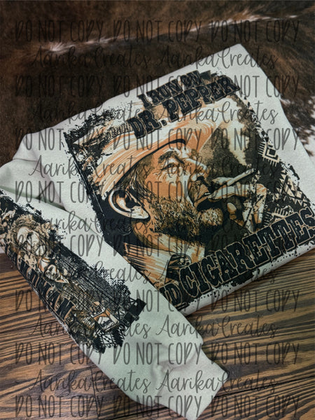 Dr P and a Cigarette Crewneck