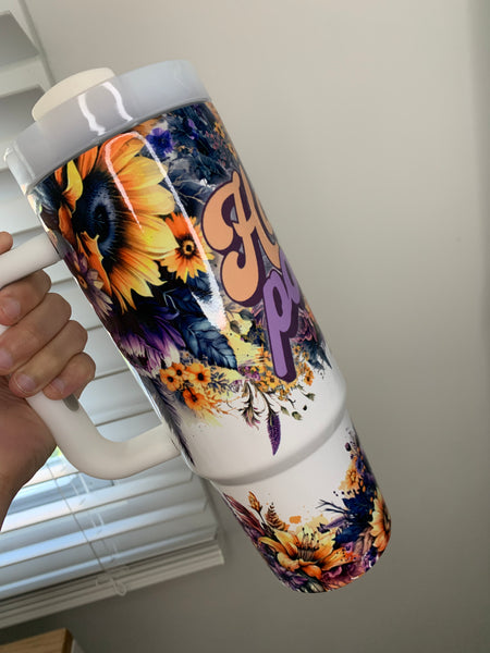 Floral Hocus Sublimation Tumbler