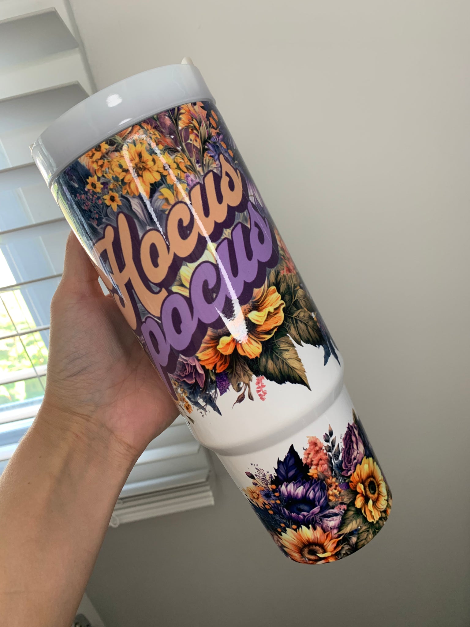 Floral Hocus Sublimation Tumbler