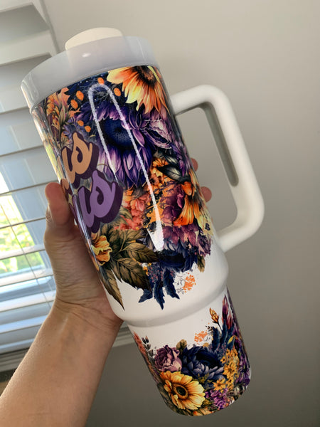 Floral Hocus Sublimation Tumbler