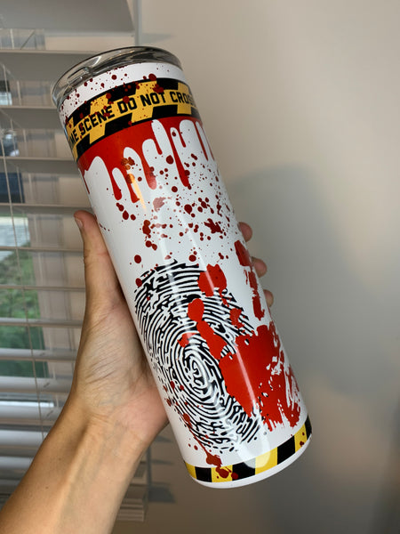 True Crime Alibi 20oz Sublimation Tumbler