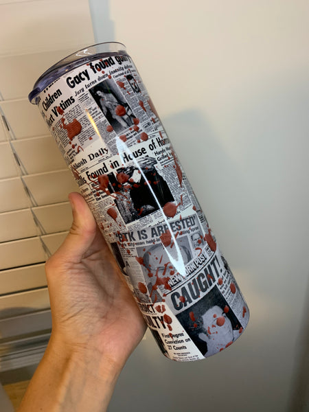 Serial Newspaper Sublimation Tumbler