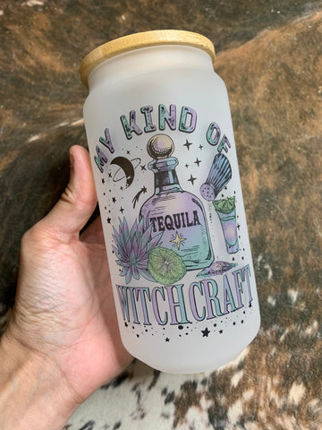 My kind of WitchCraft Glass Can Tumbler