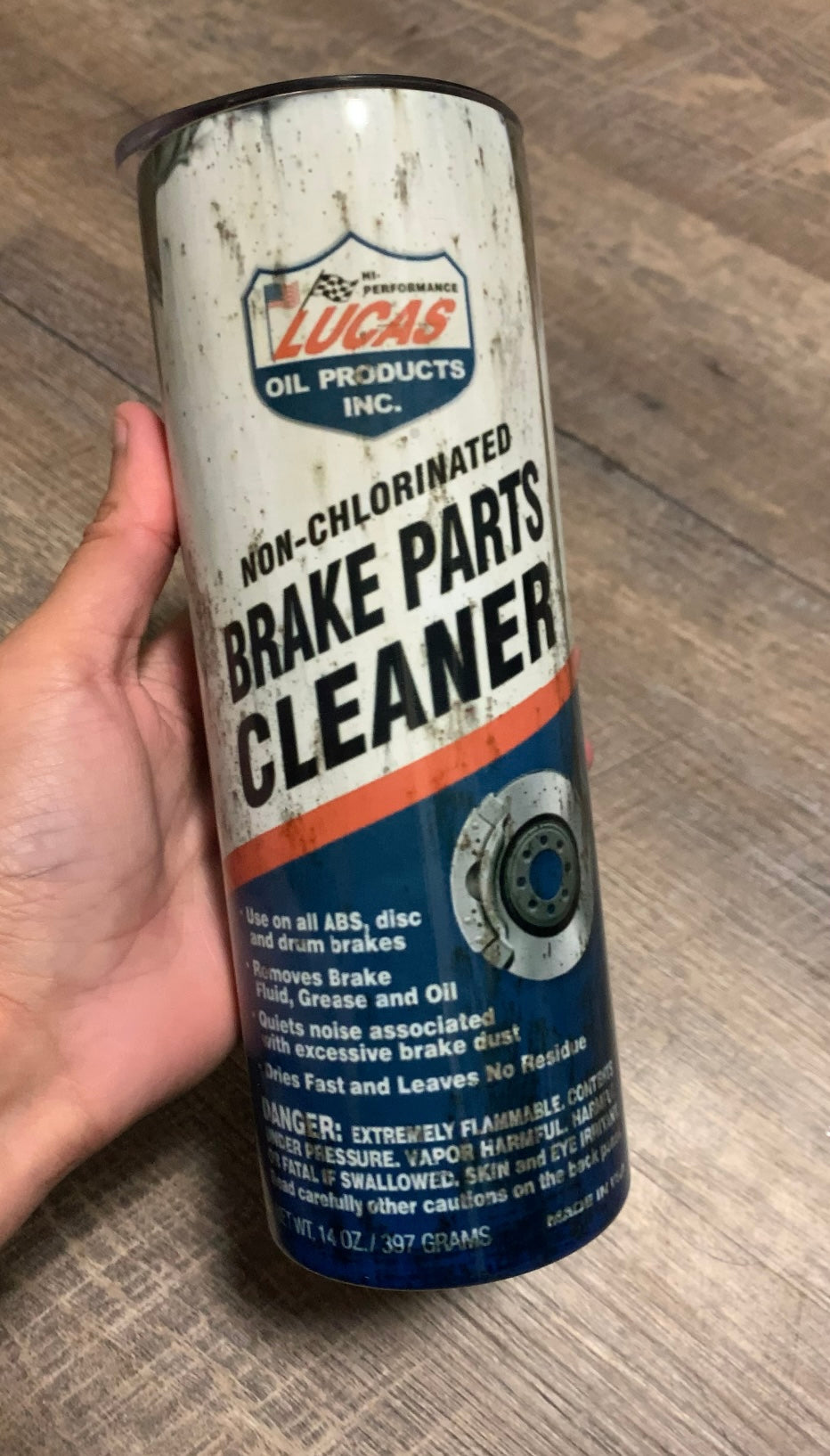 Lucas Brake Cleaner Tumbler